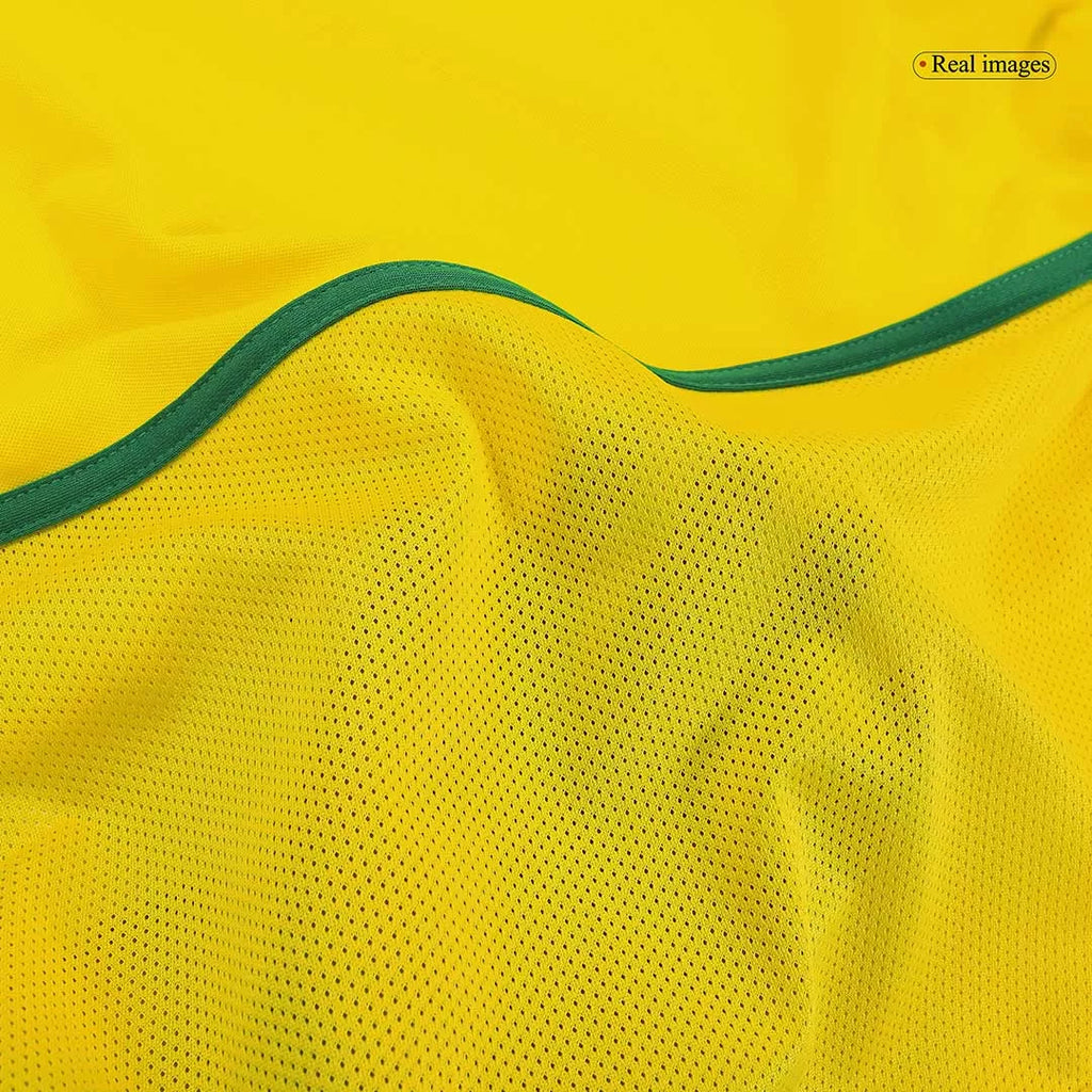 Brazil Retro Jersey Home Soccer Shirt 2002/03