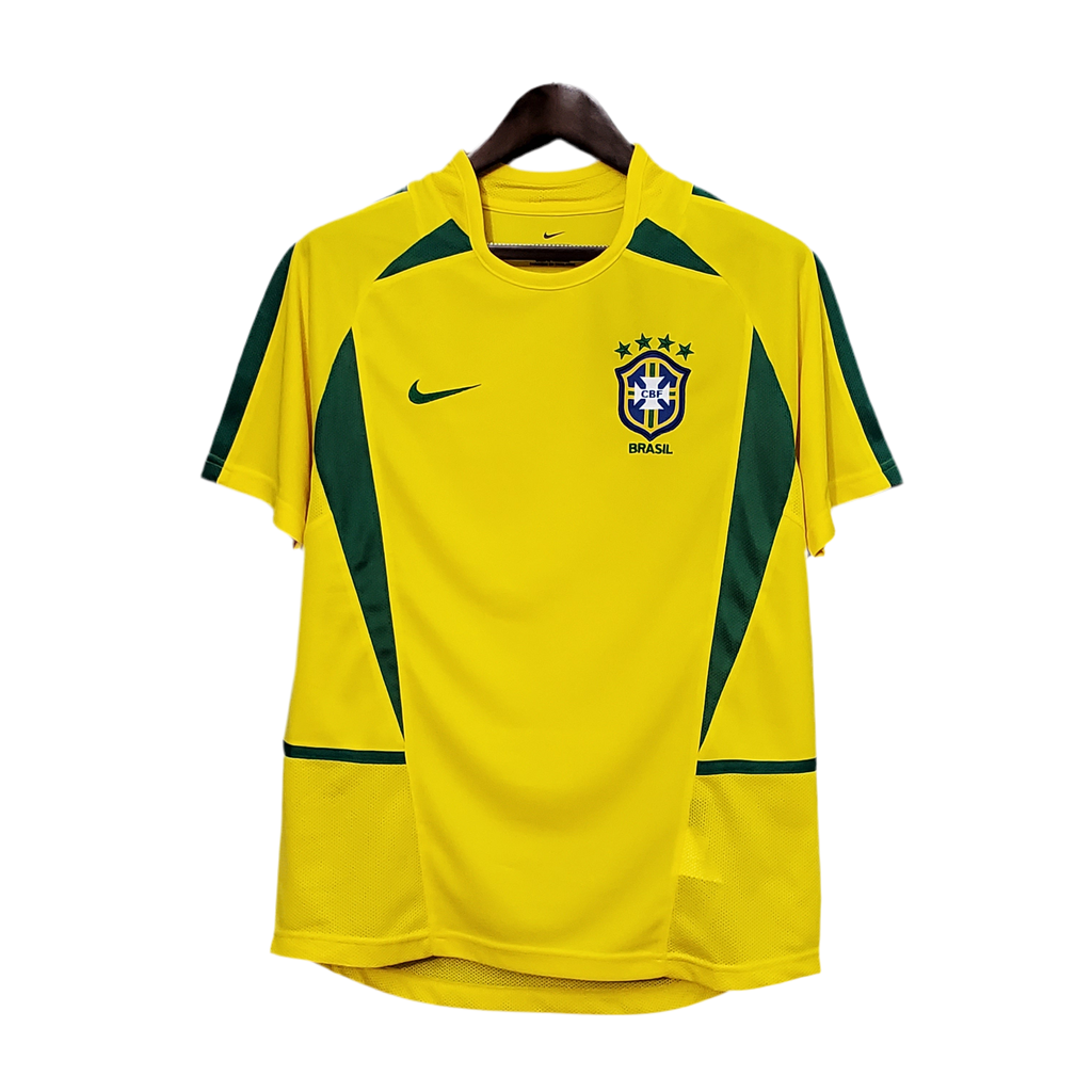 Brazil Retro Jersey Home Soccer Shirt 2002/03