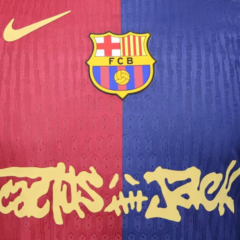 Player version Barcelona Home Shirt 2024/25 TRAVIS SCOTT