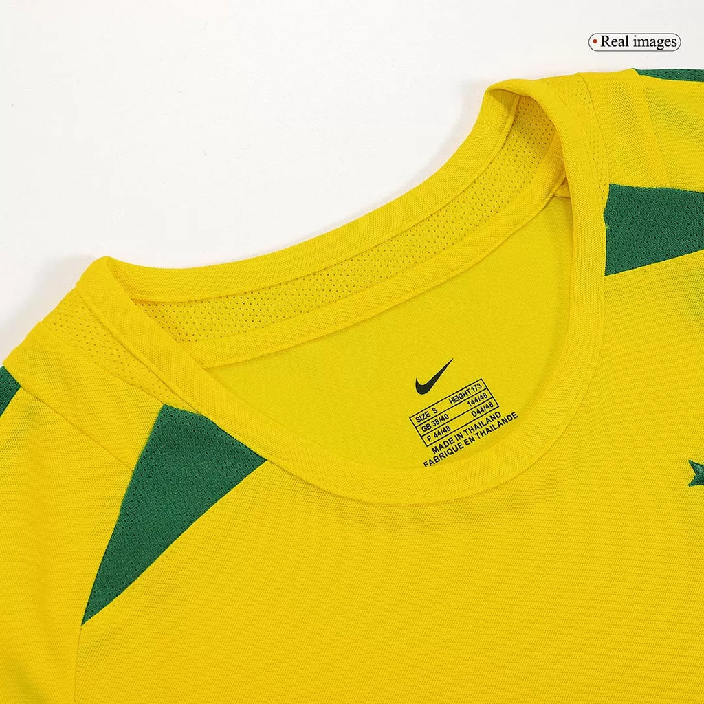 Brazil Retro Jersey Home Soccer Shirt 2002/03