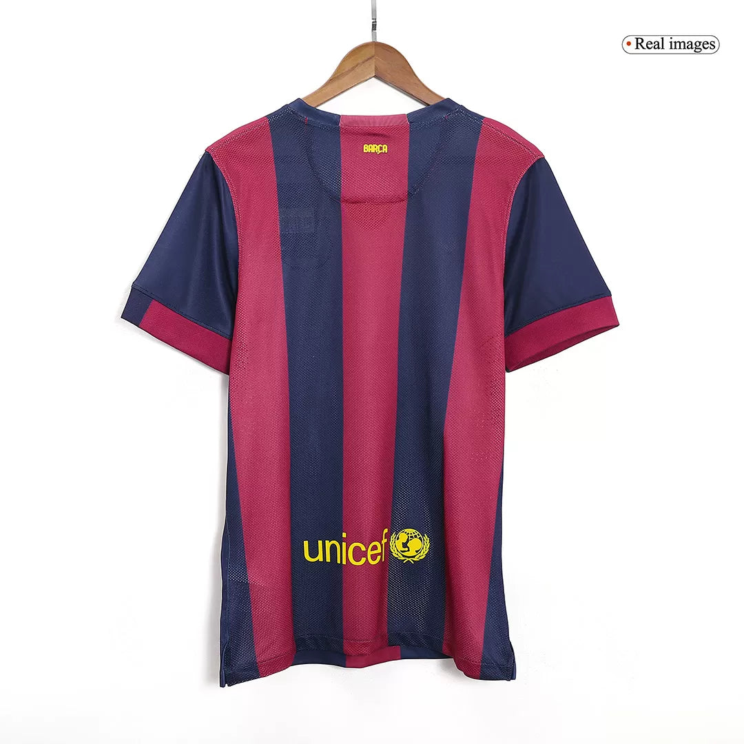 NEYMAR JR #11 Barcelona Retro Jersey Home Soccer Shirt 2014/15