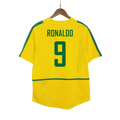 RONALDO #9 Brazil Retro Jersey Home Soccer Shirt 2002/03