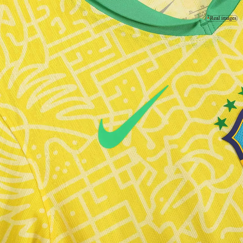 Player Version Soccer Jersey Brazil Home Shirt 2024