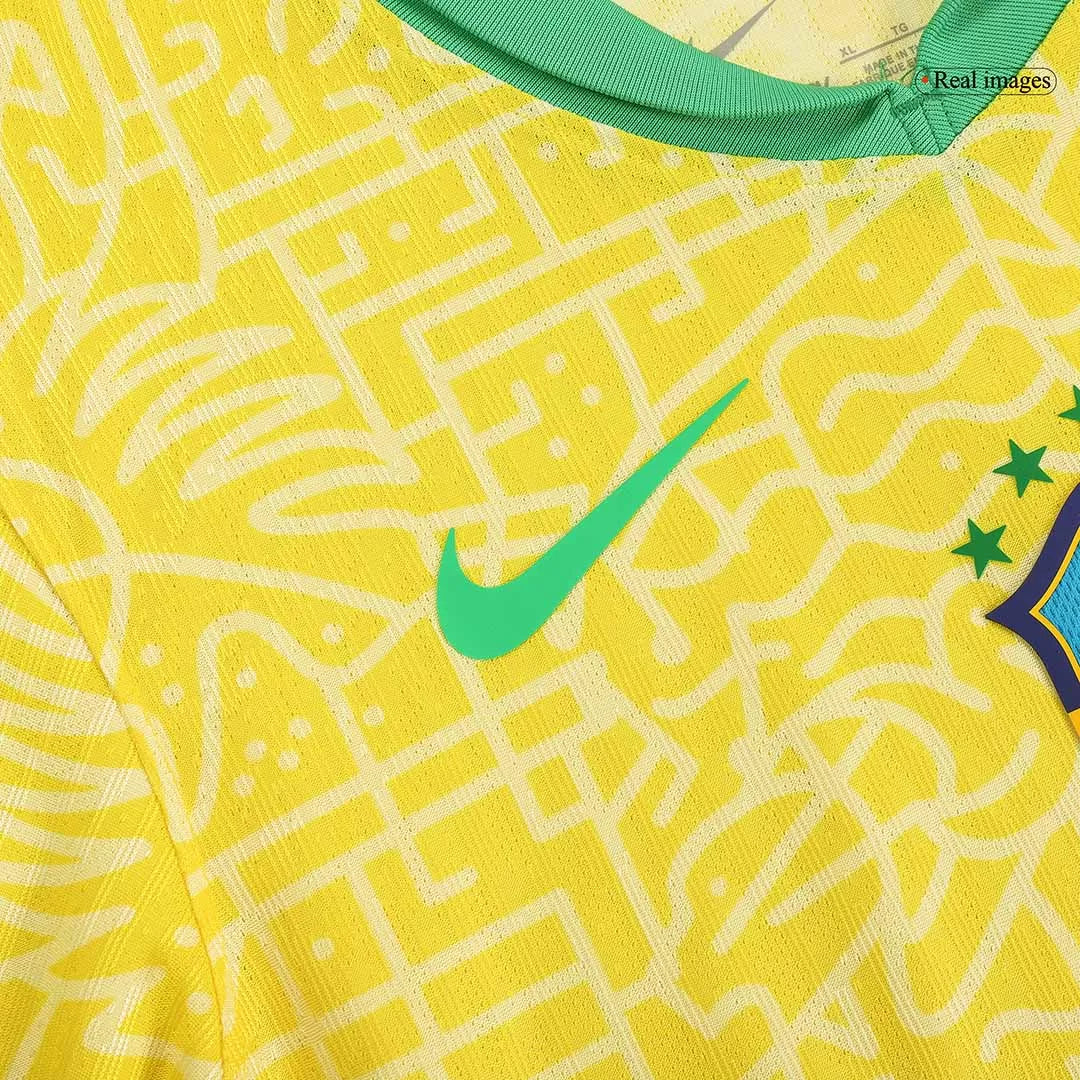 Player Version Soccer Jersey Brazil Home Shirt 2024