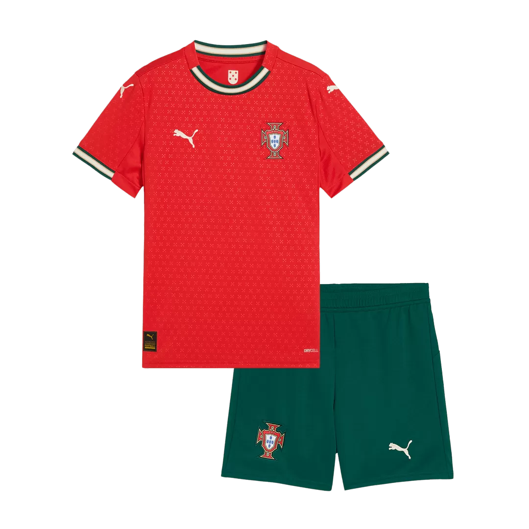 Kids Portugal Custom Home Soccer Kits 2025