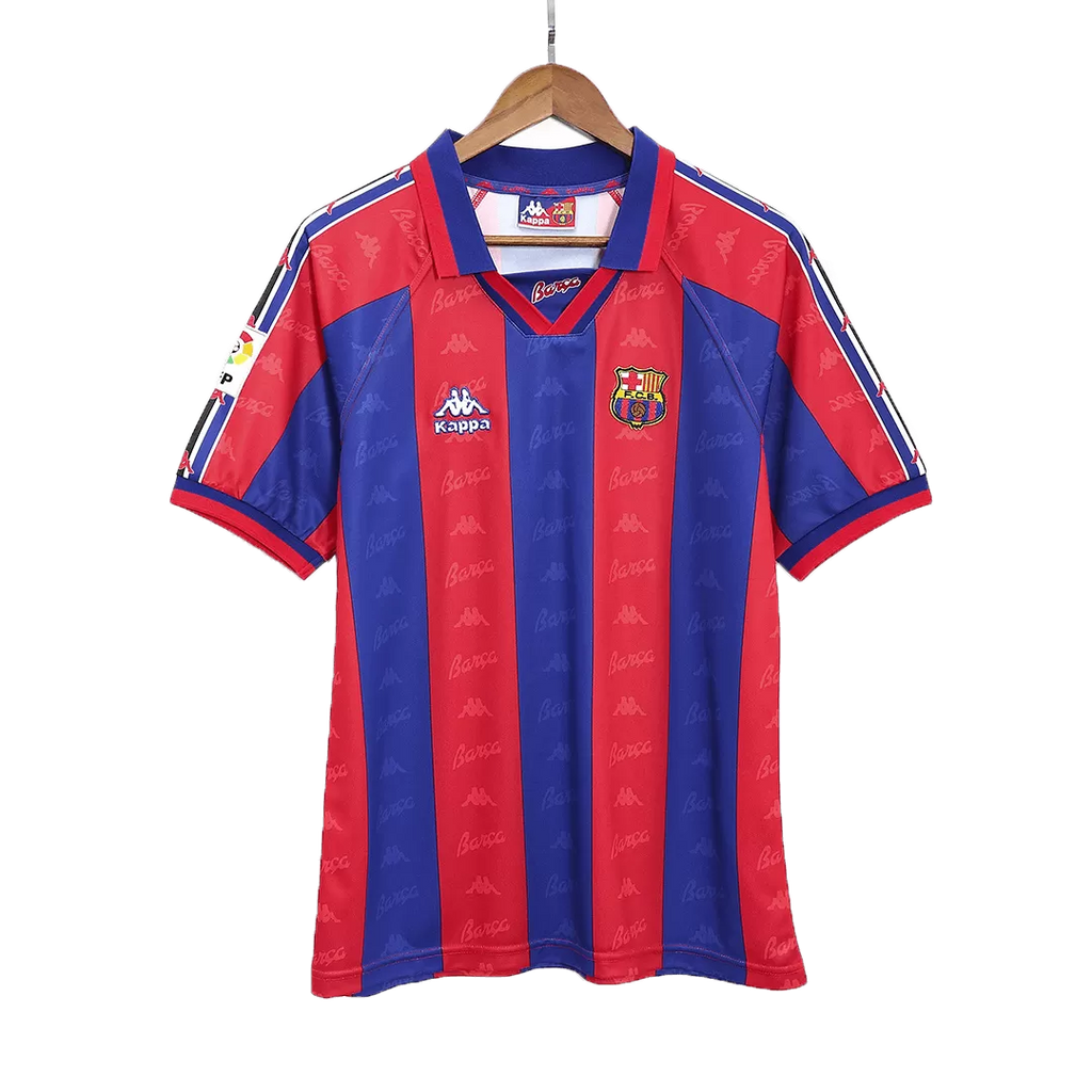 Barcelona Retro Jersey Home Soccer Shirt 1996/97