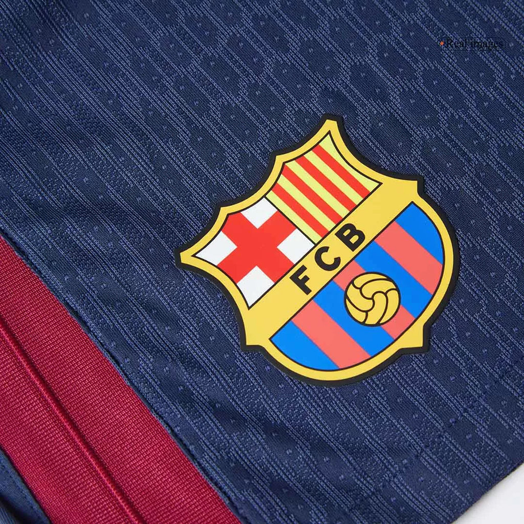Player version Barcelona Soccer Short Custom Home 2024/25
