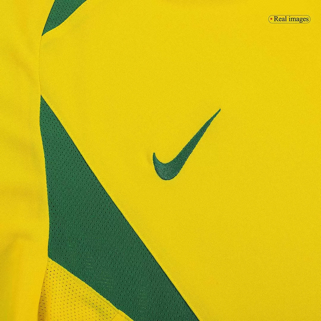 Brazil Retro Jersey Home Soccer Shirt 2002/03