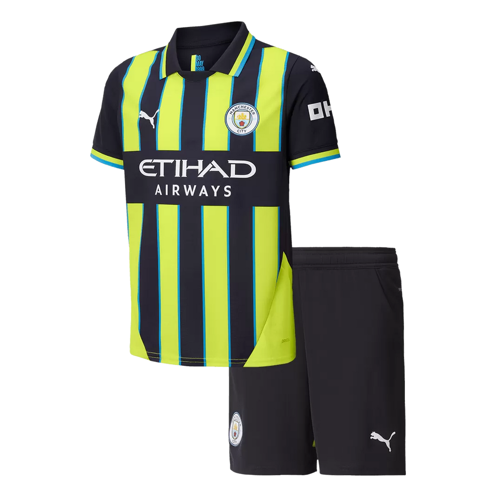 Kids Manchester City Away Soccer Kits 2024/25