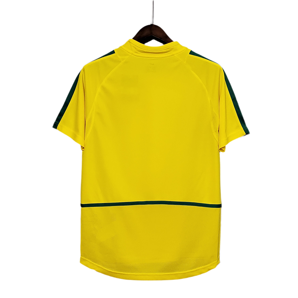 Brazil Retro Jersey Home Soccer Shirt 2002/03