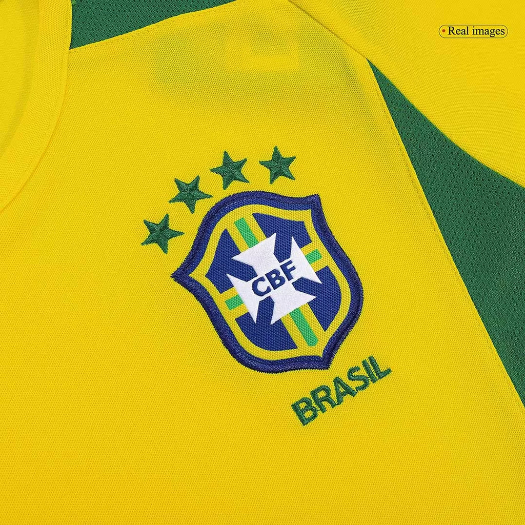 Brazil Retro Jersey Home Soccer Shirt 2002/03