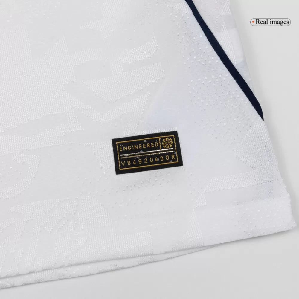 England Home Player Version Soccer Jersey World Cup 2026