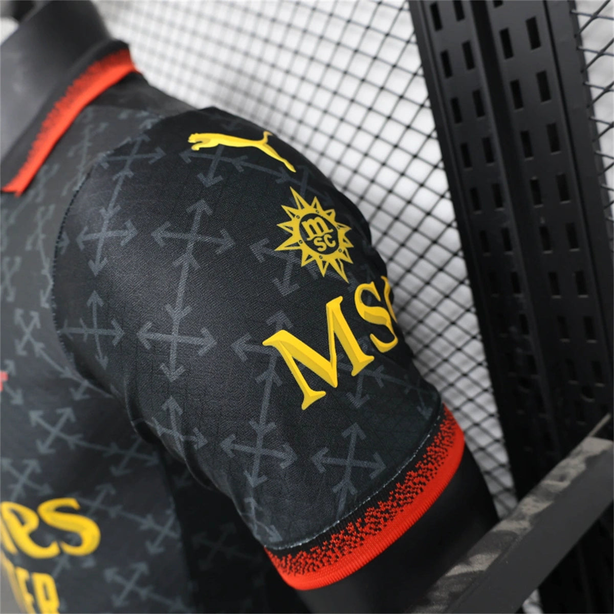 BLACK PLAYER VERSION JERSEY X AC MILAN X OFF-WHITE 2024/25