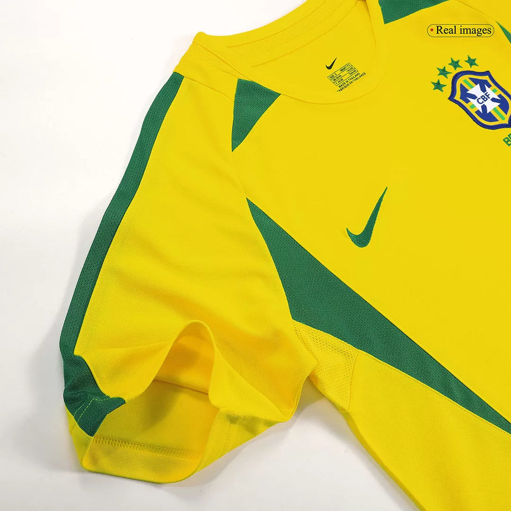 Brazil Retro Jersey Home Soccer Shirt 2002/03