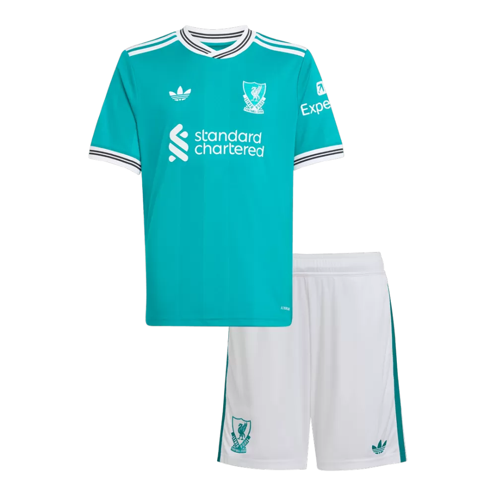 Kids Liverpool Third Away Soccer Kits 2025/26