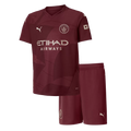 Kids Manchester City Third Away Soccer Kits 2024/25