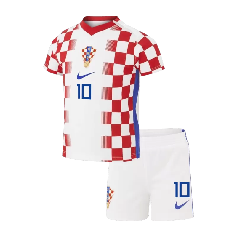 Kids Croatia MODRIĆ #10 Home Soccer Kits World Cup 2026