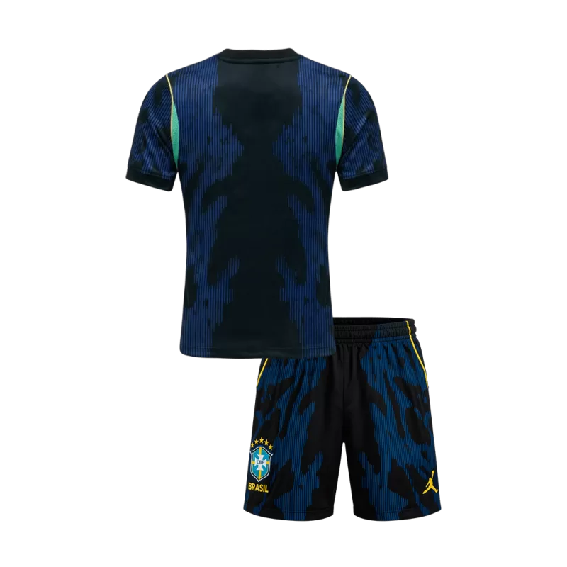 Kids Brazil Away Soccer Kits World Cup 2026
