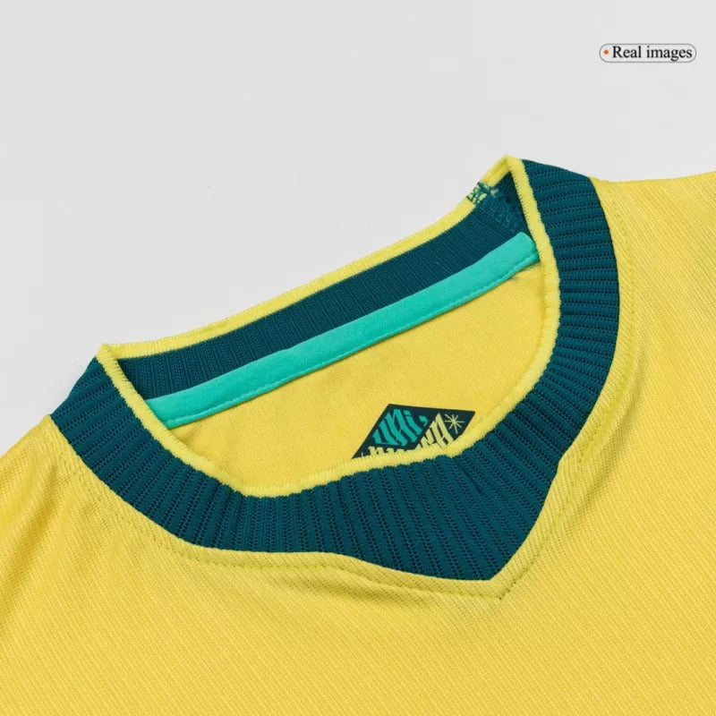 Kids Brazil Home Soccer Kits World Cup 2026