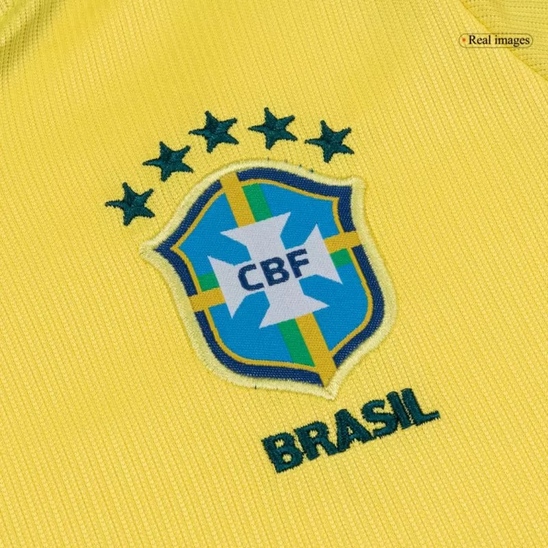 Kids Brazil Home Soccer Kits World Cup 2026