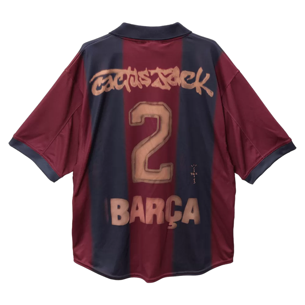 FC Barcelona Cactus Jack Travis Scott Retro 2000/01 Football Jersey